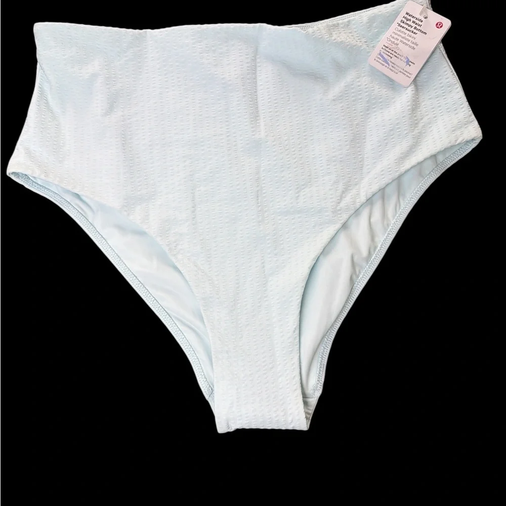 Lululemon High-Waist Light Blue Bikini Bottoms - Picture 1 of 4